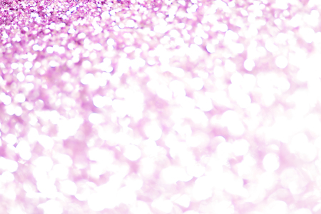 pink bokeh texture. Festive glitter background with defocused lightsの写真素材