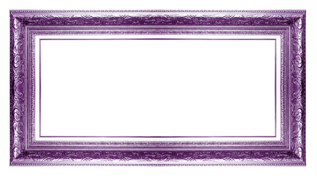 purpler picture frame isolated.の写真素材