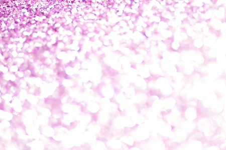 pink bokeh texture. Festive glitter background with defocused lightsの写真素材