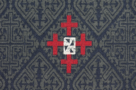 pattern on fabric texture.の写真素材