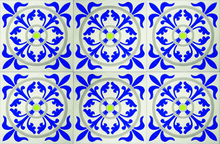 The wall or the floor are decorated with colorful of tiles, Colorful vintage ceramic tiles wall decoration, tiles background.の写真素材