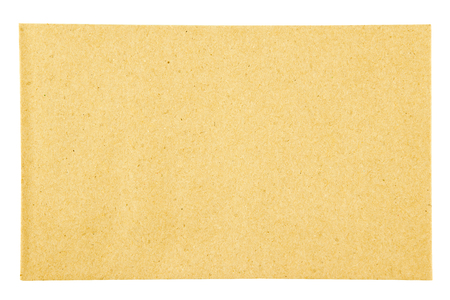 brown envelope  isolated on a white backgroundの写真素材