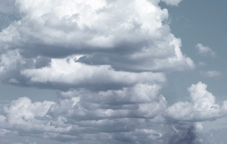 Dark clouds. Rainclouds or Nimbus in rainy seasonの写真素材