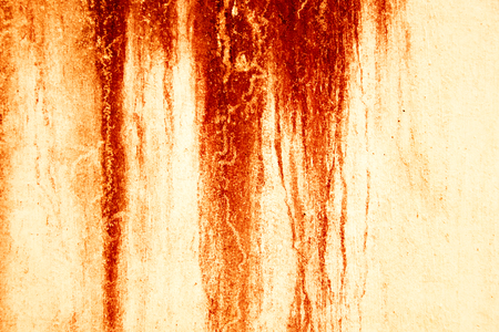 Blood Texture Background. Texture of  Concrete wall with bloody red stains.の写真素材