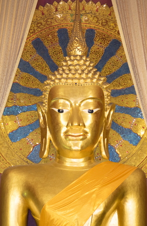 Buddha statue. Wat Phra Singh Chiangmai Thailandの写真素材