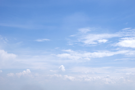 clouds and clouds in the blue skyの写真素材