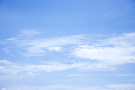 clouds and clouds in the blue skyの写真素材