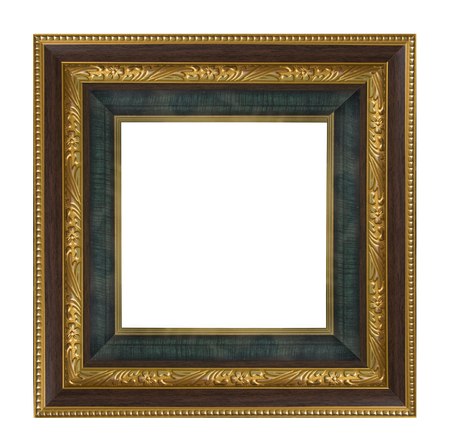 vintage picture frame isolatedの写真素材