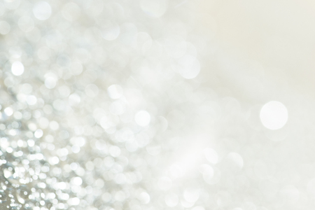 Abstract silver light on blue defocused abstract lights. bokeh lights.の写真素材