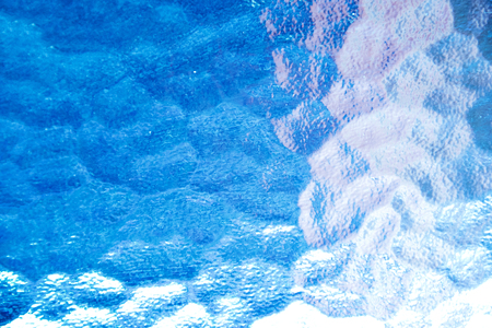 Abstract blue glass texture background.の写真素材