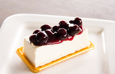 Blueberry Cheesecake.の写真素材