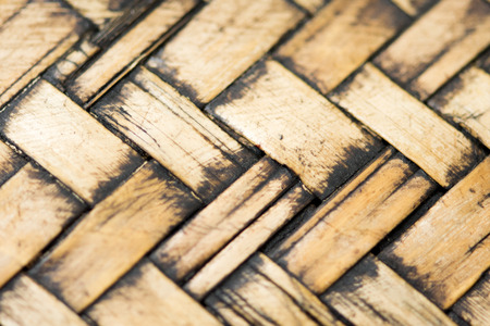 Old wicker texture backgroundの写真素材