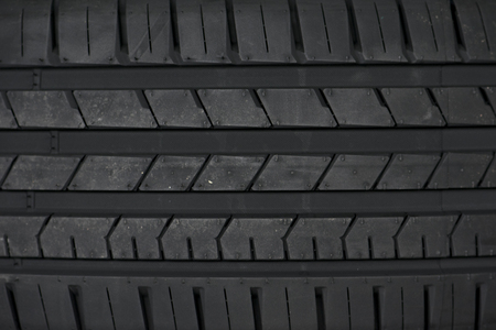 Car tire background, Tyre texture closeup background.の写真素材