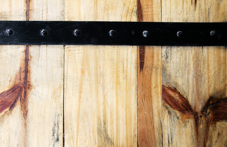 wood and brass tack texture background.の写真素材