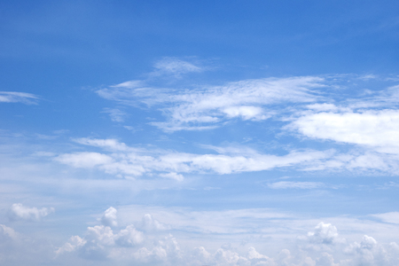 clouds and clouds in the blue skyの写真素材