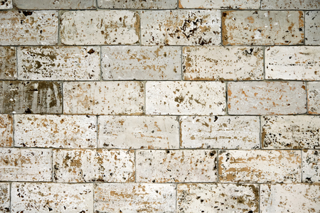 Old brick wall background. Grunge texture. Black wallpaper.の写真素材
