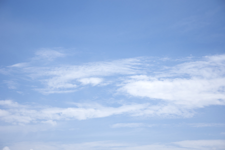 clouds in the blue skyの写真素材