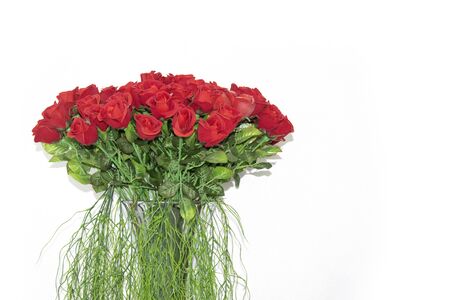 Red rose flowers decorate in room .の写真素材