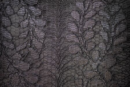 Lace fabric background, black lace fabricの写真素材