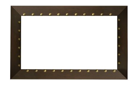 vintage picture frame isolatedの写真素材