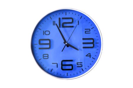 wall clock isolated on the white backgroundの写真素材