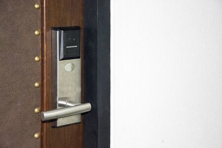 Key card slot in the hotel roomの写真素材