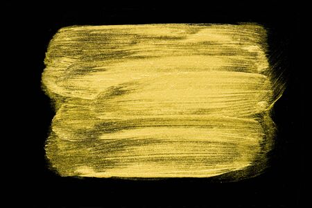 Gold Texture. Hand drawn brush stroke.の写真素材
