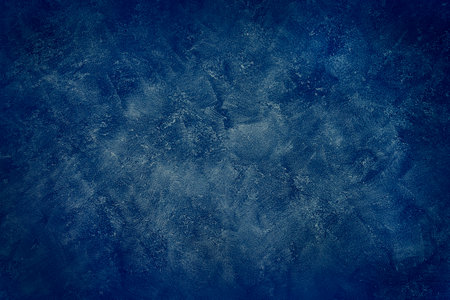 Grunge blue color wall, Abstract blue color paint. Designed grunge on wall textureの写真素材