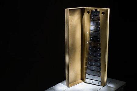old children glockenspiel. light brush