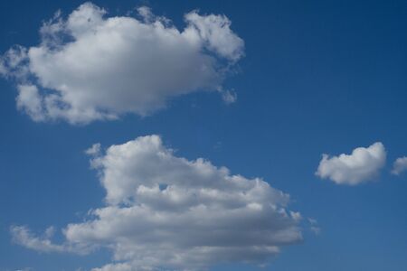 Sky with beautiful clouds weather nature cloud blueの写真素材