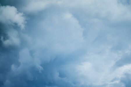 Dark storm clouds before rain. Nature background - image