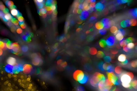 Multicolored rainbow large bokeh effect background - imageの写真素材