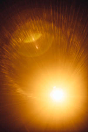 Abstract Natural Sun flare on the black.