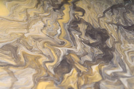 Suminagashi the ancient art of Japanese marbling. Paper marbling is a method of aqueous surface designの写真素材