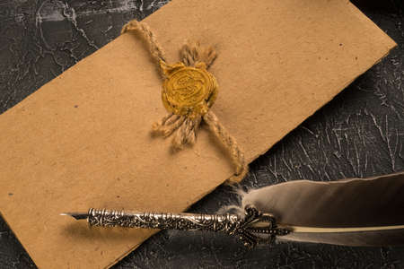 Notary public, attorney. Law concept with stamp in courtroom. law judge contract court legal trust legacy stamp.の写真素材