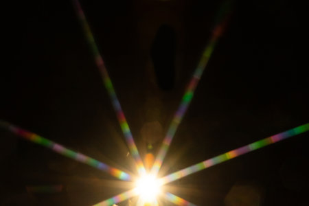 lens flareの写真素材