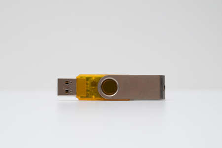 USB flash memory isolated on a white background. Clipping path included.