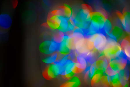 Multicolored rainbow large bokeh effect backgroundの写真素材