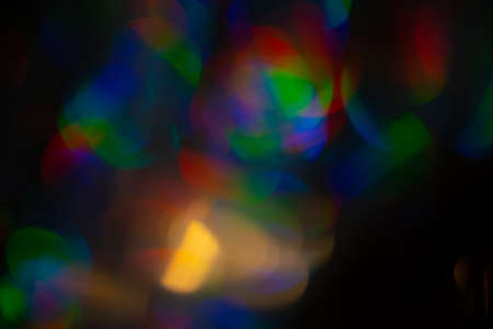 Multicolored rainbow large bokeh effect background
