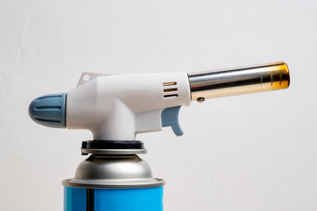 gas turbo burner on a vial, tool for heating and soldering