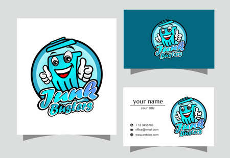 easter greeting card, trash logoのイラスト素材