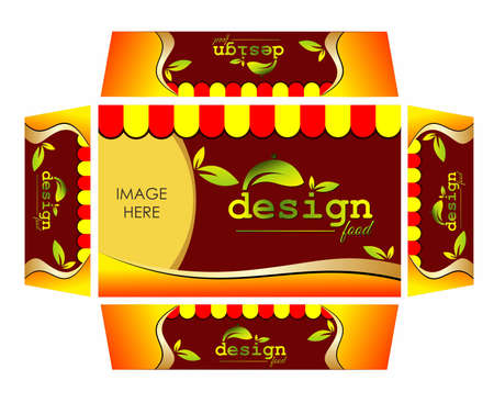 packaging design with luxurious colorsのイラスト素材