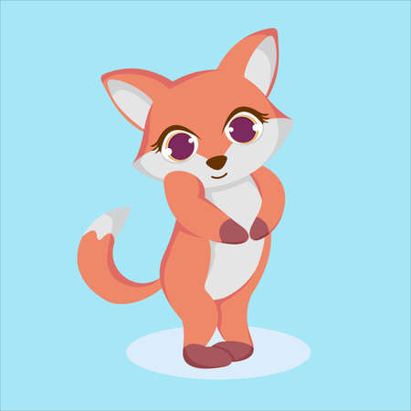 cute fox designのイラスト素材