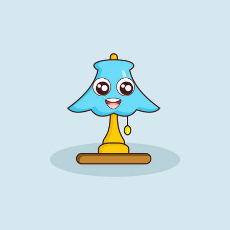 cute lamp is smileのイラスト素材