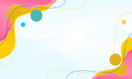 Colorful wave background with pink colorのイラスト素材