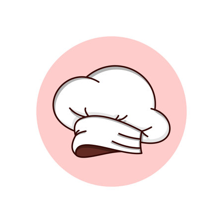 chef hat icon vector illustrationのイラスト素材