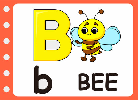 letter B for bee. kids learning gameのイラスト素材