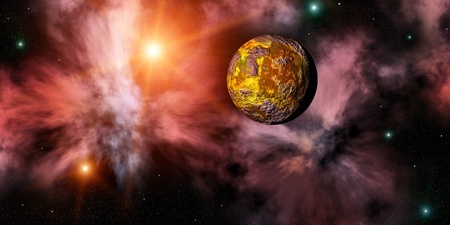 colorful fantastic planet