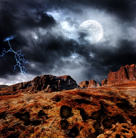 colorful fantasy landscapeの写真素材