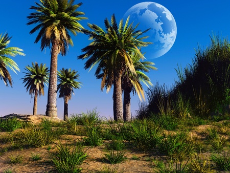 colorful fantasy landscapeの写真素材